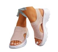 Cbebvwl Sandales Femme Chaussures Ete Pantoufles Orthopédiques Et Mules Pour Femmes Plage Vacances Sabots Été Confortable Nu-Pieds Chaussure Compensee Heels Sandale Orthopedique Bohême