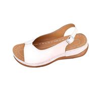 Cbebvwl Sandales Femme De Marche Talon Compensé Compensées Été Confortable T-Strap Chaussures Ete Tongs Plage Et Claquettes Piscine Confort Chic Nue Pied Semelles Douces Sandale Sport Bohême