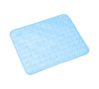 Cbebvwl Tapis Rafraichissant Chat Fraicheur De Refroidissement pour Chiens Frais Chien Respirant Non Toxique, Durable Ice Silk Pet Cooling Mats Animaux en Été S, Bleu Clair