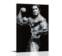 CBEJFGTX Arnold Alois Schwarzenegger Black and White Art Poster décoratif sur toile, art mural, pour salon, chambre à coucher, 20 x 30 cm