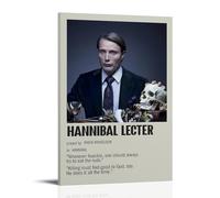 CBEJFGTX Hannibal TV Series Poster minimaliste peinture décorative sur toile pour salon, chambre à coucher, 50 x 75 cm