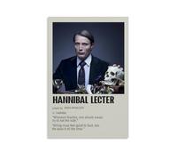 CBEJFGTX Hannibal TV Series Poster minimaliste peinture décorative sur toile pour salon, chambre à coucher, 60 x 90 cm