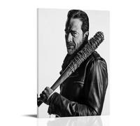 CBEJFGTX The Walking Dead Negan Poster noir et blanc Peinture décorative sur toile Art mural pour salon, chambre à coucher, 30 x 45 cm