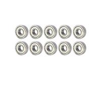 CBFMFVFROR Lot de 10 roulements miniatures 685zz 608z 625ZZ, petits roulements silencieux à gorge profonde, mini roulements à billes en acier au carbone for skateboard et scooter(607zz-7x19x6mm)