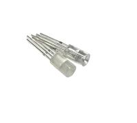 CBFMFVFROR Lot de 50 diodes électroluminescentes RVB WS2812D à insertion directe F5 mm, circuit intégré intégré, tête ronde, surface transparente(50PCS Foggy surface)