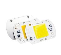 CBFMFVFROR Puce LED 10 W 20 W 30 W 50 W AC 110 V 220 V pas besoin pilote, adaptée for projecteur de lumière d'inondation, source de lumière d'éclairage DIY(Warm White,50W 220V,8pcs)