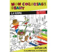 Coloriage Géant - 80 X 120 Cm - La Ferme