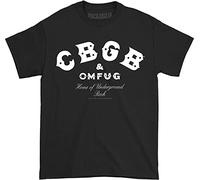 CBGB Logo Adult Tee Black T-Shirts à Manches Courtes(X-Large)