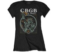 Cbgb - T-Shirt # L Black Femmina # Liberty [Import]