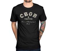 CBGB Underground Rock T-Shirt Men's Fashion Short Sleeves Cotton Tops Clothing Size S