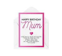 CBH217 Cartes d'anniversaire humoristiques pour maman, votre beau-fils acheté cette carte « Not Your Daughter »