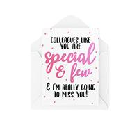 CBH901 Cartes de travail amusantes pour son bureau - Pour une meilleure amie de collègue - Collègues comme vous êtes spécial et quelques personnes - New Job Miss You - CBH901