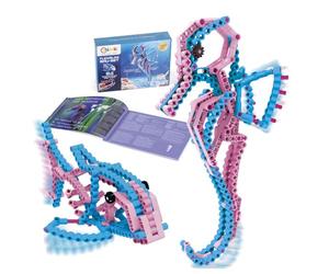 cbionic Système de Blocs de Construction Flexible - Hippocampe ou Poisson 2 en 1 - Explorer et découvrir Les mouvements de la Nature - avec c Bionic - Combinez la biologie et la Technologie en Jouant