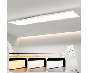 CBJKTX LED Panel 120x30 Deckenleuchte dimmbar Flaches langes Deckenpanel