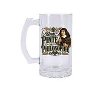 Cbkréation Chope à Bière Humour 480 ml "Une Pinte de Philosophie" Transparent