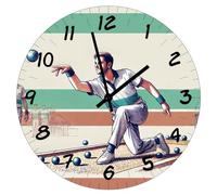 Cbkreation Horloge en Verre pétanque 29 cm