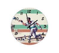 CBKREATION Horloge en verre pétanque 29 cm