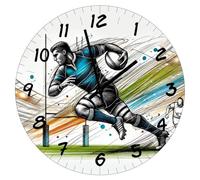 Cbkreation Horloge en Verre Rugby 29 cm