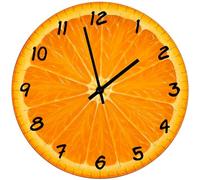 Cbkreation Horloge en Verre Tranche d Orange 29 cm