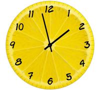 Cbkreation Horloge en Verre Tranche de Citron 29 cm