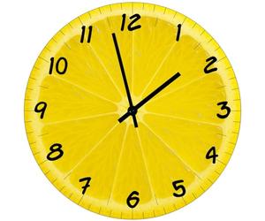 CBKREATION Horloge en Verre Tranche de Citron 29 cm