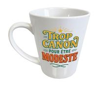Cbkreation Mug conique Trop canon pour être modeste 320 ml