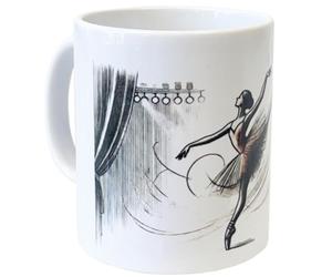 Cbkreation Mug en céramique blanche danseuse ballerine