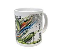 CBKREATION Mug en céramique blanche Golf