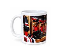 Cbkréation Mug hockey 300 ml en céramique - Fond blanc