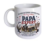 Cbkreation Mug Papa Rugby 300 ml Cadeau Original Passion Rugby