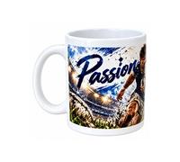 Cbkréation Mug rugby 300 ml en céramique - Fond blanc