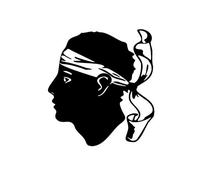 CBKREATION Tapis de souris Corse 27 x 19 cm