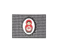 Tapis de souris Poupée russe pied de poule by Cbkreation