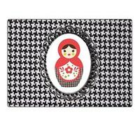 CBKREATION Tapis de souris Poupée russe pied de poule 27 x 19 cm G
