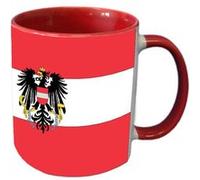 CBKREATION Tasse en céramique Autriche by Cbkreation Dim : H.9.5 cm Diam 8 cm Rouge G