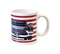 CBKREATION Tasse en céramique Voiture américaine grise by Cbkreation Dim : H.9.5 cm Diam 8 cm