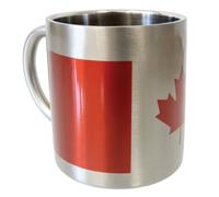 Cbkreation Tasse inox double paroi drapeau Canada 200 ml