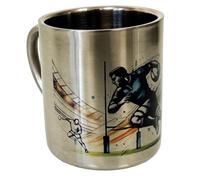 Cbkreation Tasse rugby en inox double paroi 200 ml