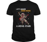CBKSARTT Lets-Make-Some-Noise-Among-Stars-Astronaut-Guitar-t-Mens-t-Shirt