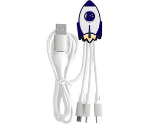 CBL Andy USB C to USB-C/Micro/Light 1m Rocket Wh