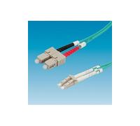 Value Câble Fibre Optique 50/125 µm OM3, LC/SC, Turquoise, 10 m