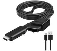 Cble Convertisseur N64 vers HDMI Adaptateur N64 vers HDMI avec Cble USB pour Nintendo 64SNESNGCGamecube couleurs mul COMMUTATEUR TV