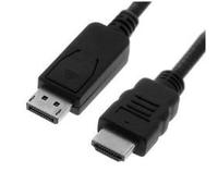 - Câble adaptateur - DisplayPort mâle pour HDMI mâle - 3 m - noir