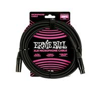 Ernie Ball Câble Microphone XLR Tressé Mâle/Femelle 4,5m - Noir
