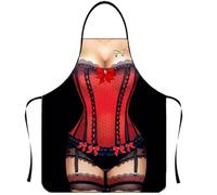 CBMZHF Tablier de barbecue humoristique pour homme et femme - Tablier de cuisine résistant à la chaleur avec poches - Cadeau de grillade pour barbecue, cadeau de Noël et d'anniversaire pour les chefs