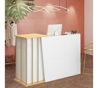 CBPTTM Comptoir de Réception avec Tiroir Verrouillable - Meuble d’Accueil Moderne pour Salons de Beauté, Coiffure, Bureaux et Comptoirs de Vente B 100cm