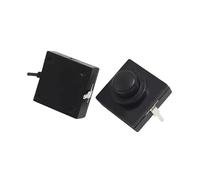 CBQZCHWDKT 10pc 12 * 12 * 9.4mm one on one off flashlight key switch Touch the button self-locking 2 copper feet