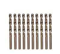 CBQZCHWDKT 10PC Cobalt Drill Bits Set 6.5mm M35 For Stainless Steel Copper, Aluminum, Zinc Alloy HSSCo Twist Drill Bit Power Tools