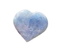 CBQZCHWDKT 300g-500g 1pc Celestite Heart Crystal- Love Carved Palm Stone