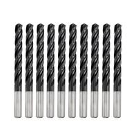 CBQZCHWDKT 9.5mm 10pc M35 HSSCO Cobalt TiAlN Drill Bits HSS 3 Flutes Twist Drill Bit